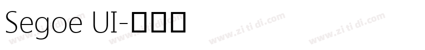 Segoe UI字体转换